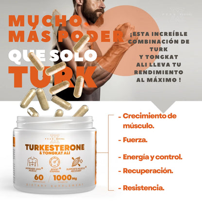 TURKESTERONA & TONGKAT ALI: Potenciador natural de la Testosterona