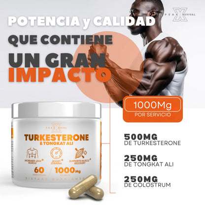 TURKESTERONA & TONGKAT ALI: Potenciador natural de la Testosterona