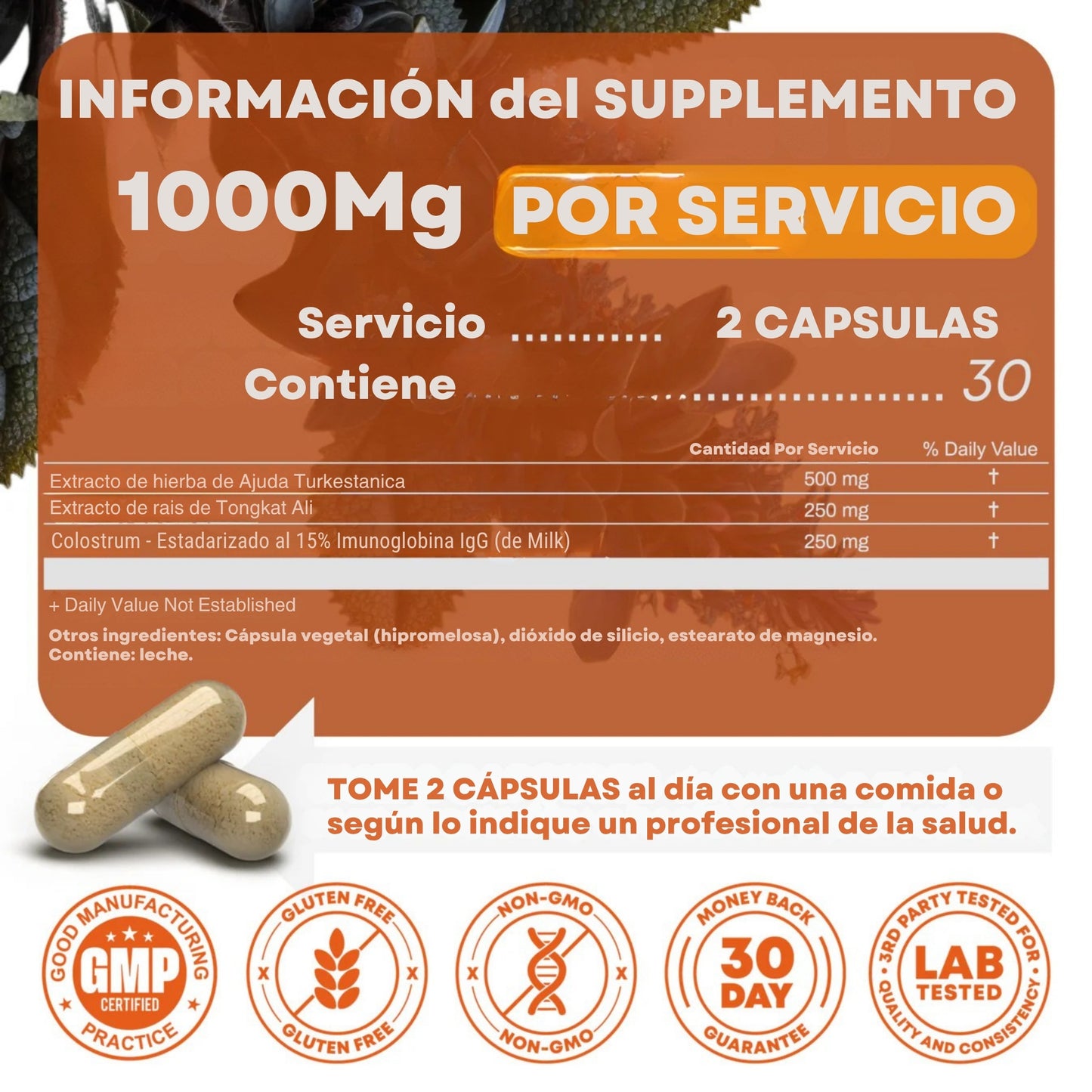 TURKESTERONA & TONGKAT ALI: Potenciador natural de la Testosterona