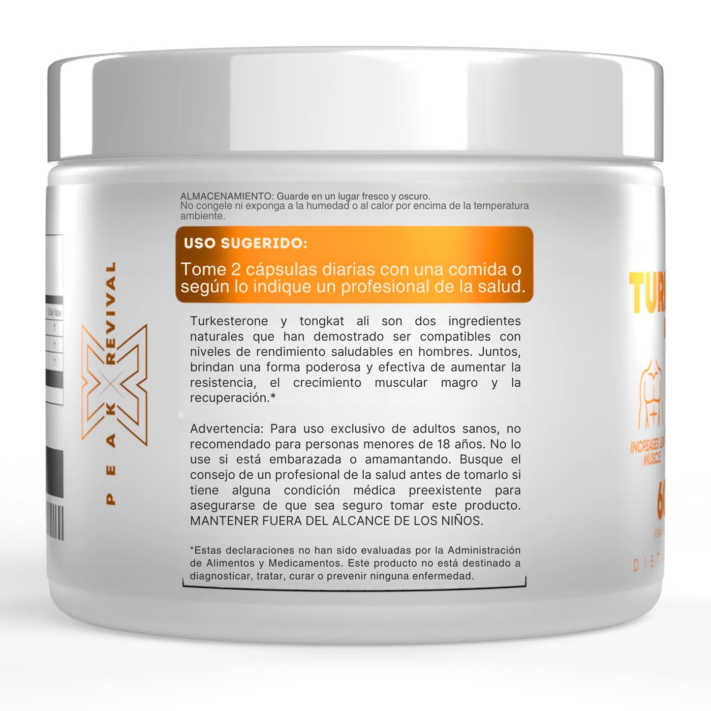 TURKESTERONA & TONGKAT ALI: Potenciador natural de la Testosterona