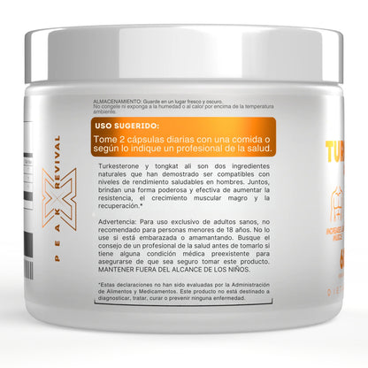 TURKESTERONA & TONGKAT ALI: Potenciador natural de la Testosterona