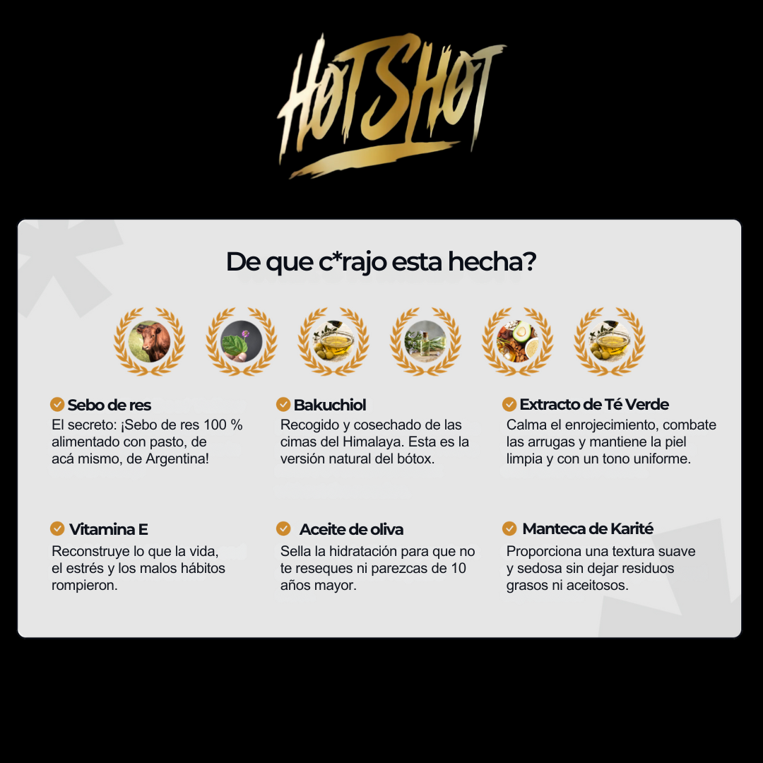 Hot Shot: Crema hidratante Anti-Age para hombres