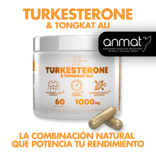 TURKESTERONA & TONGKAT ALI: Potenciador natural de la Testosterona